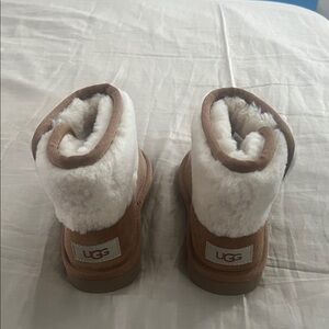 UGG Tan and Cream Shearling Boots